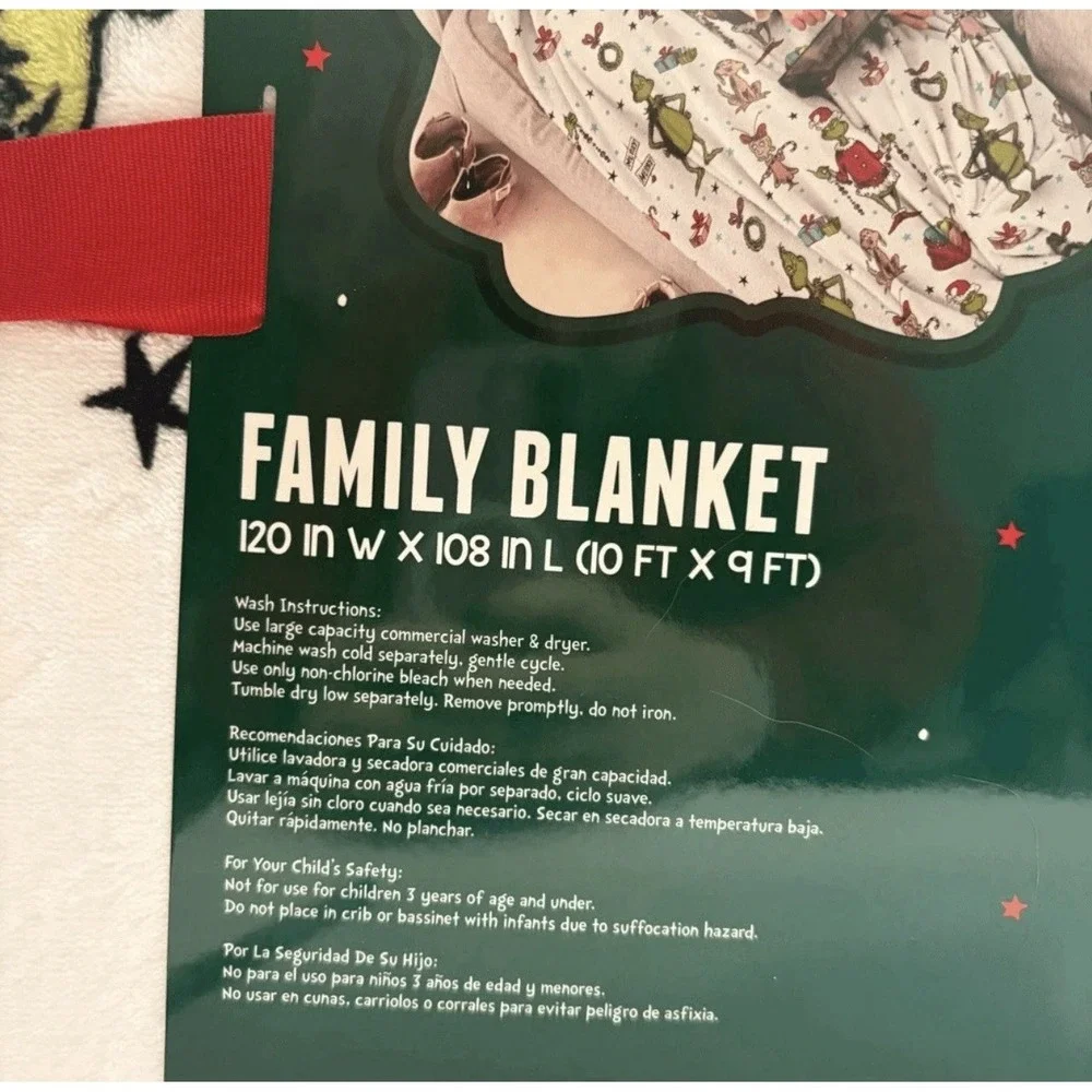 Dr Suess‎ Grinch Family Blanket